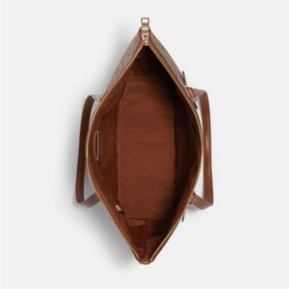 Coach Tan Signature Tote Bag - Picture 2 of 14